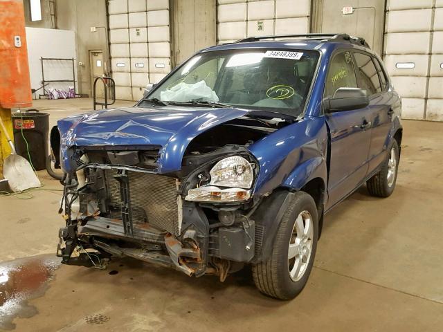 KM8JM12B25U161183 - 2005 HYUNDAI TUCSON GL BLUE photo 2