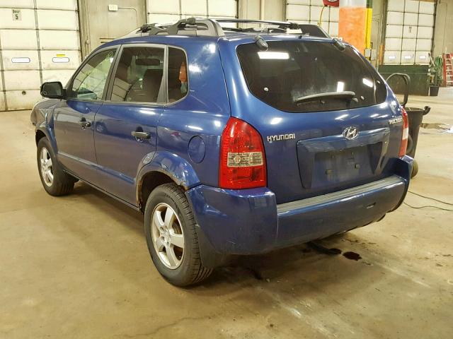 KM8JM12B25U161183 - 2005 HYUNDAI TUCSON GL BLUE photo 3