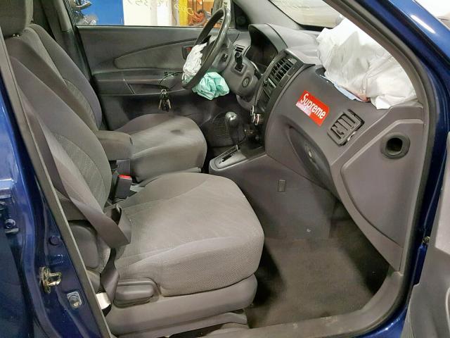 KM8JM12B25U161183 - 2005 HYUNDAI TUCSON GL BLUE photo 5