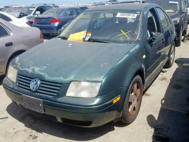 3VWSC29M1XM041419 - 1999 VOLKSWAGEN JETTA GLS GREEN photo 2