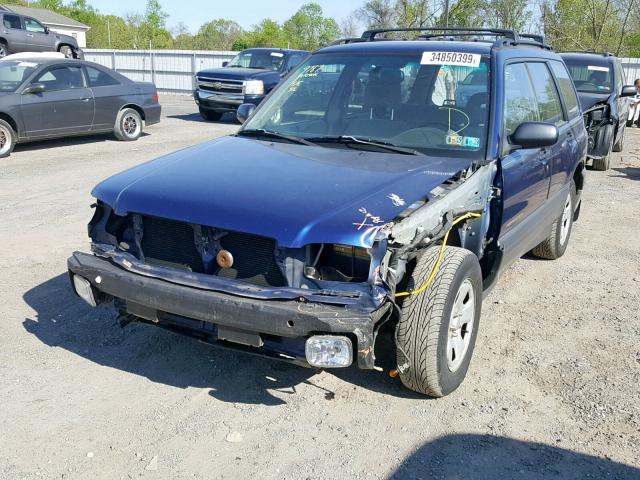 JF1SF63511H759900 - 2001 SUBARU FORESTER L BLUE photo 2