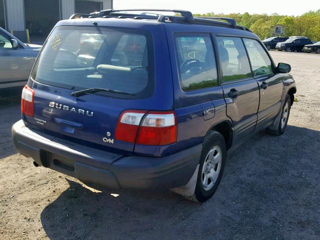 JF1SF63511H759900 - 2001 SUBARU FORESTER L BLUE photo 4