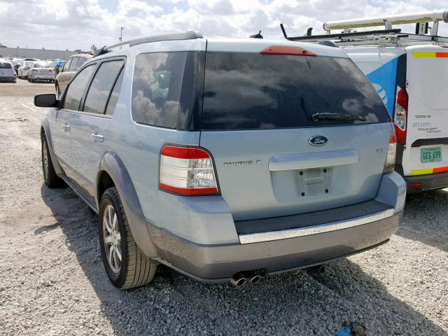 1FMDK02W18GA12654 - 2008 FORD TAURUS X S BLUE photo 3