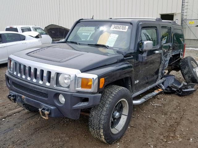 5GTDN136168173943 - 2006 HUMMER H3 BLACK photo 2