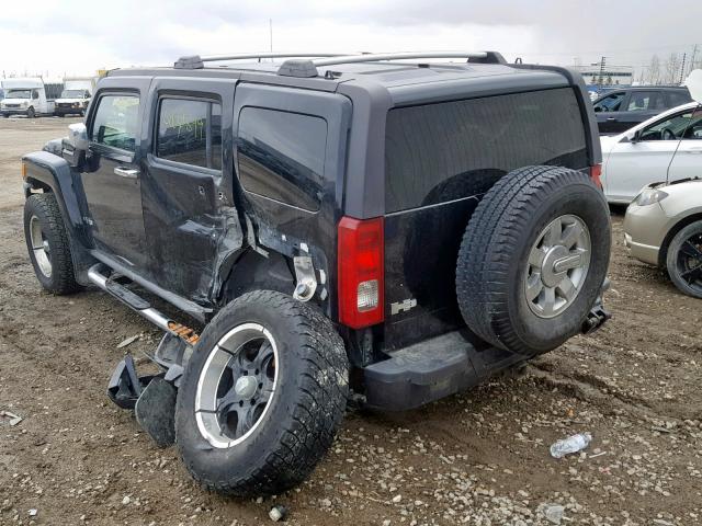 5GTDN136168173943 - 2006 HUMMER H3 BLACK photo 3