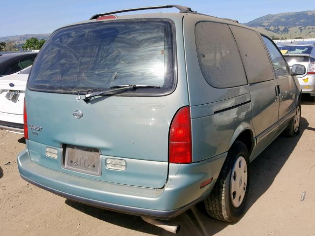 4N2DN11W0SD838100 - 1995 NISSAN QUEST XE GREEN photo 4