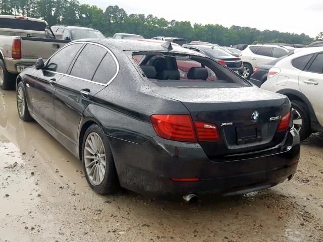 WBAFU7C53DDU73451 - 2013 BMW 535 XI BLACK photo 3