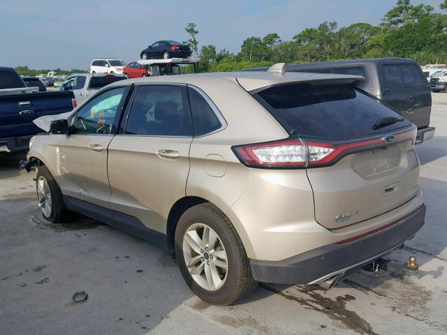 2FMPK3J89JBB94246 - 2018 FORD EDGE SEL BEIGE photo 3