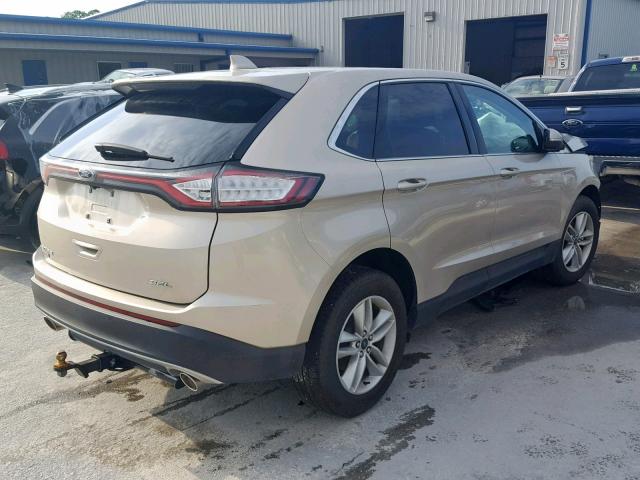 2FMPK3J89JBB94246 - 2018 FORD EDGE SEL BEIGE photo 4