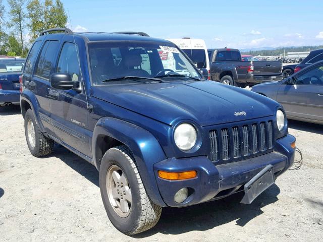 1J4GL58K42W103697 - 2002 JEEP LIBERTY LI BLUE photo 1