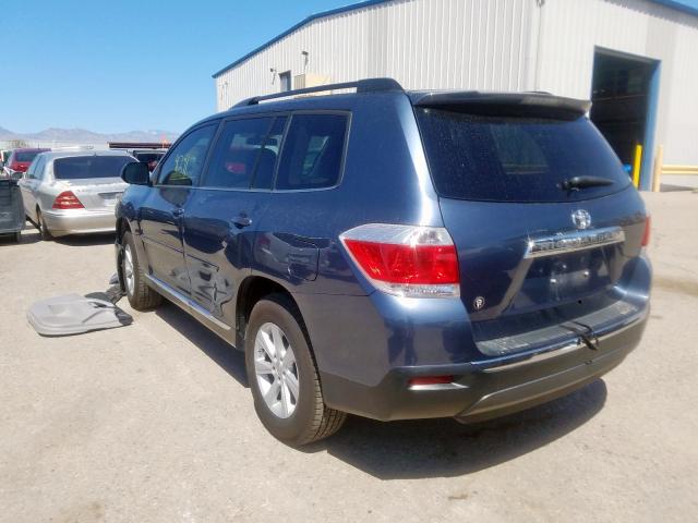 5TDZK3EH4DS117827 - 2013 TOYOTA HIGHLANDER BASE  photo 3