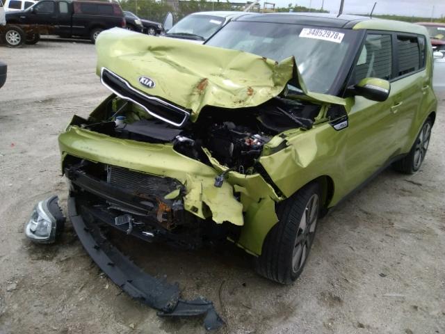 KNDJX3A58F7780731 - 2015 KIA SOUL ! GREEN photo 2