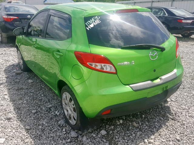 JM1DE1KY3D0157846 - 2013 MAZDA MAZDA2 GREEN photo 3