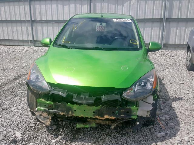 JM1DE1KY3D0157846 - 2013 MAZDA MAZDA2 GREEN photo 9