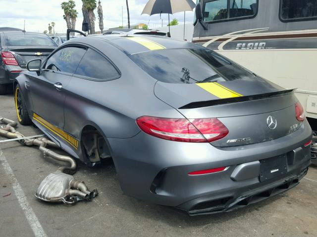 WDDWJ8HB9HF433746 - 2017 MERCEDES-BENZ C 63 AMG-S GRAY photo 3