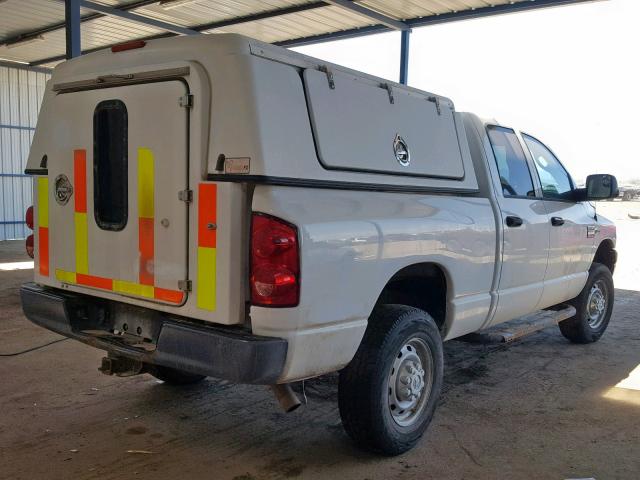 3D7KS28D28G248592 - 2008 DODGE RAM 2500 S თეთრი ფოტო 4