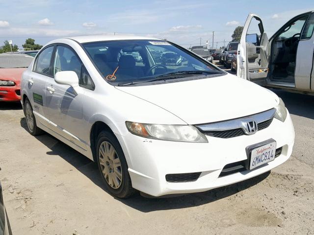 19XFA4F58AE000516 - 2010 HONDA CIVIC GX WHITE photo 1