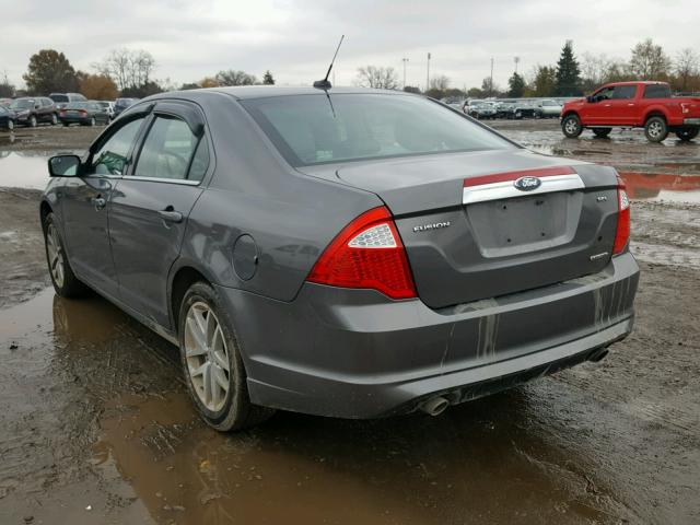 3FAHP0JG1CR157248 - 2012 FORD FUSION SEL GRAY photo 3