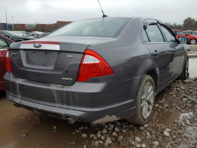 3FAHP0JG1CR157248 - 2012 FORD FUSION SEL GRAY photo 4