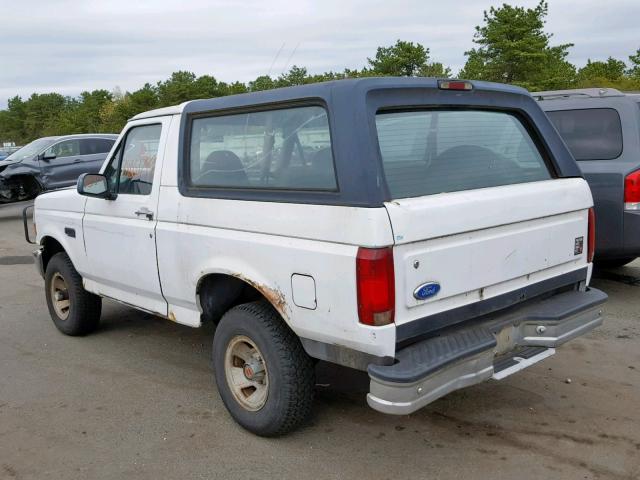 1FMEU15N8RLB54516 - 1994 FORD BRONCO U10 WHITE photo 3