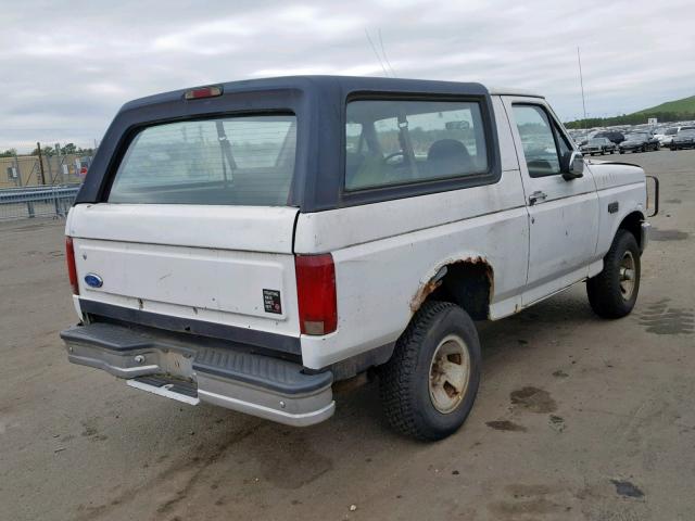 1FMEU15N8RLB54516 - 1994 FORD BRONCO U10 WHITE photo 4