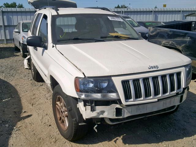 1J4GX48S64C418049 - 2004 JEEP GRAND CHER WHITE photo 1