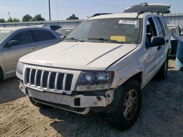 1J4GX48S64C418049 - 2004 JEEP GRAND CHER WHITE photo 2