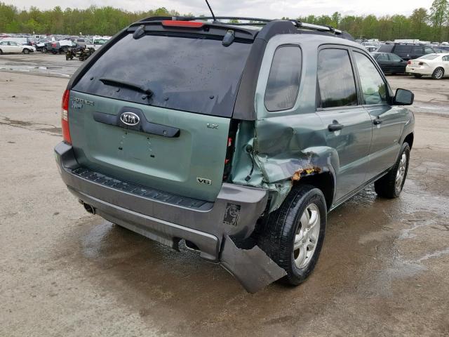 KNDJE723667284370 - 2006 KIA NEW SPORTA GREEN photo 4