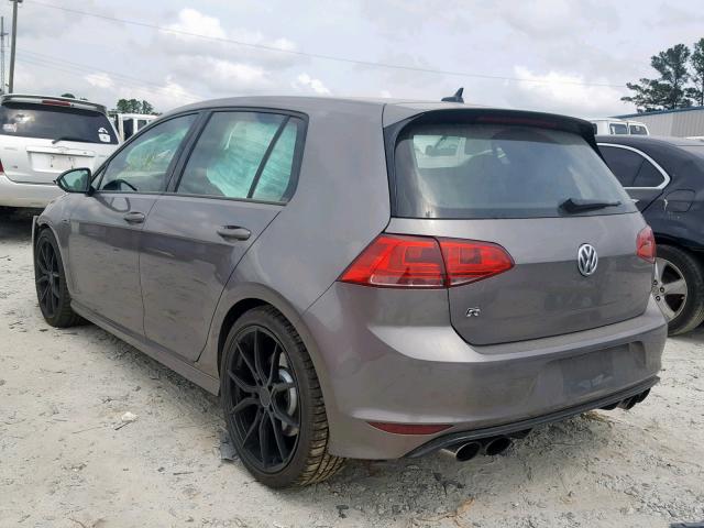 WVWLF7AUXGW192878 - 2016 VOLKSWAGEN GOLF R GRAY photo 3