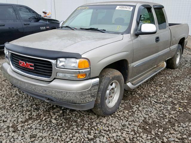 1GTEK19V2YE234322 - 2000 GMC NEW SIERRA BEIGE photo 2