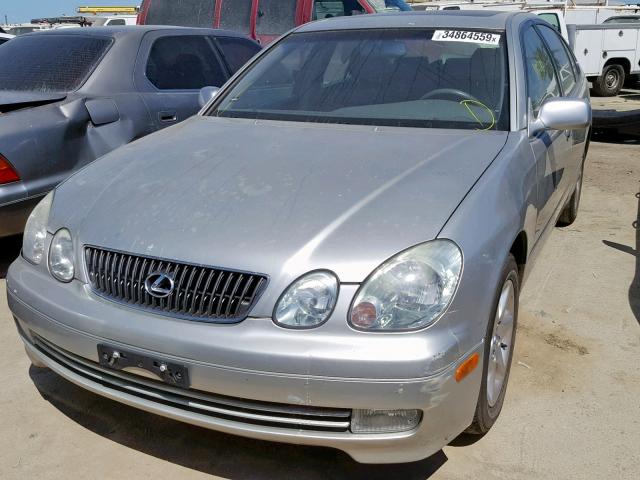 JT8BD69S040193727 - 2004 LEXUS GS 300 SILVER photo 2