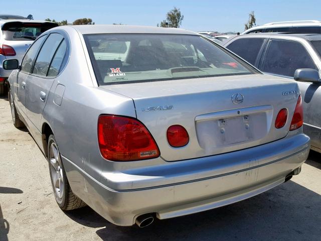 JT8BD69S040193727 - 2004 LEXUS GS 300 SILVER photo 3