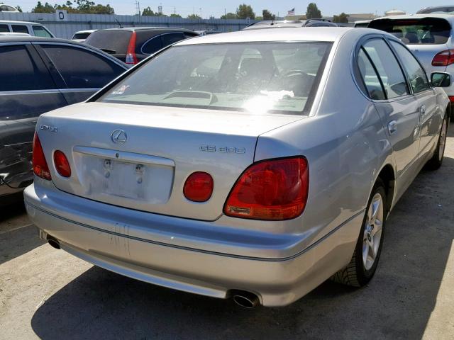 JT8BD69S040193727 - 2004 LEXUS GS 300 SILVER photo 4