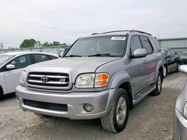 5TDBT48A91S044758 - 2001 TOYOTA SEQUOIA LI SILVER photo 2