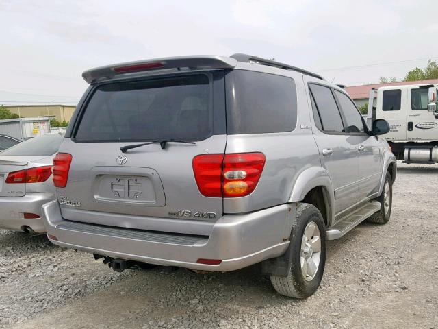 5TDBT48A91S044758 - 2001 TOYOTA SEQUOIA LI SILVER photo 4