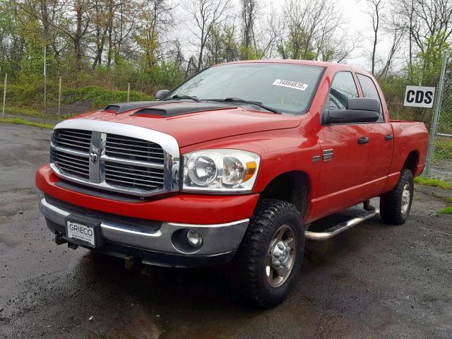 3D7KS28T89G563258 - 2009 DODGE RAM 2500 RED photo 2