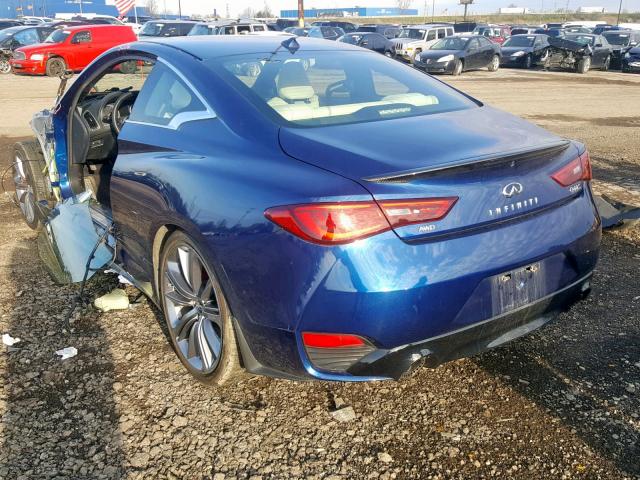 JN1FV7EL3JM630518 - 2018 INFINITI Q60 RED SP BLUE photo 3