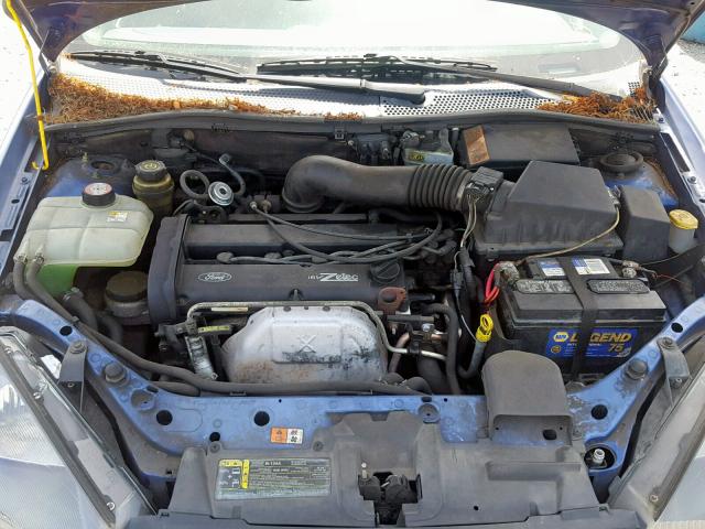 3FAHP31333R165835 - 2003 FORD FOCUS ZX3 BLUE photo 7