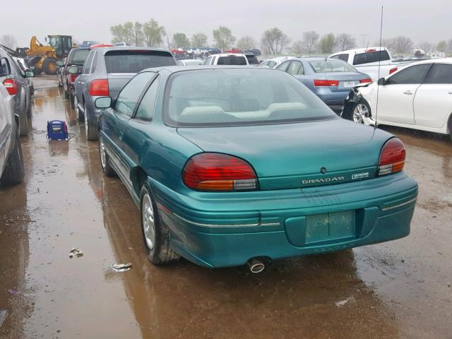 1G2NE12T5TM567455 - 1996 PONTIAC GRAND AM S GREEN photo 3