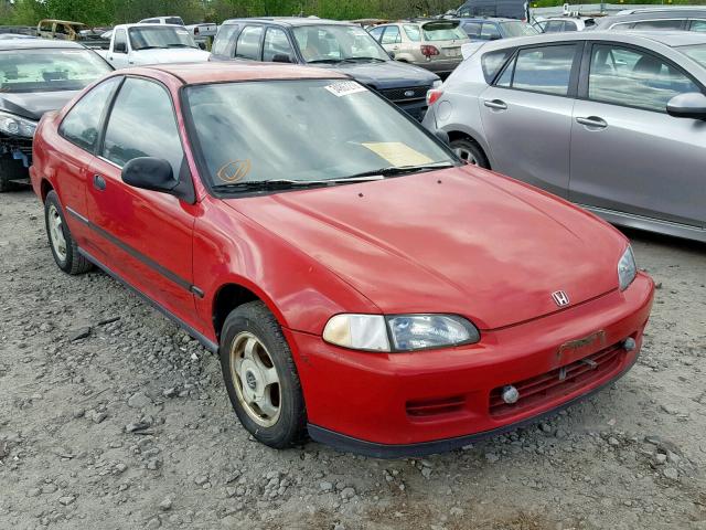 1HGEJ2243PL015200 - 1993 HONDA CIVIC DX RED photo 1