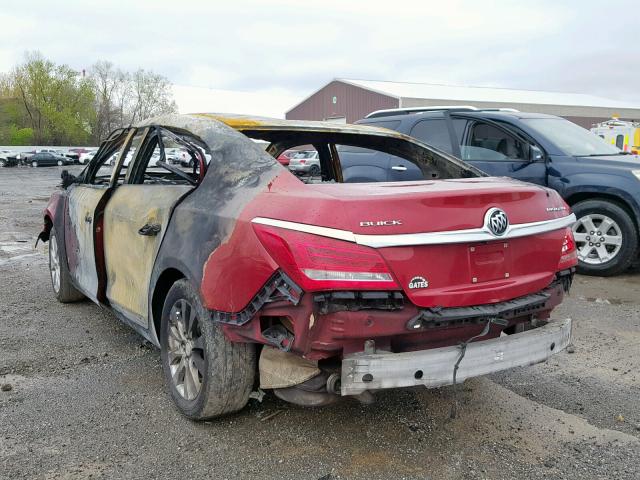 1G4GB5GR1EF167977 - 2014 BUICK LACROSSE RED photo 3