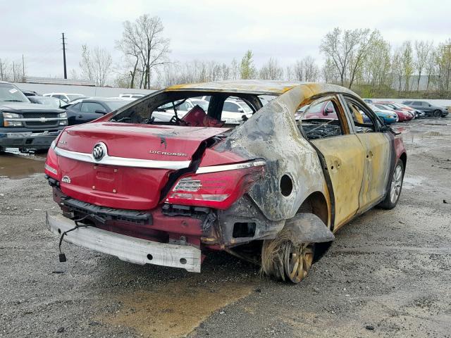 1G4GB5GR1EF167977 - 2014 BUICK LACROSSE RED photo 4