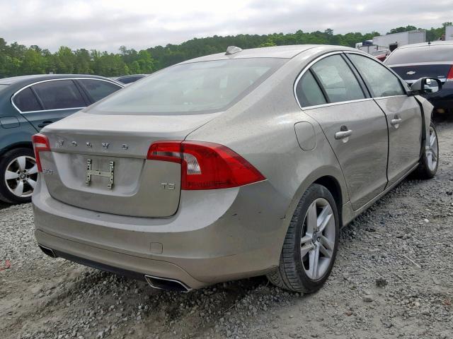 YV1612FS3E1298373 - 2014 VOLVO S60 T5 BEIGE photo 4