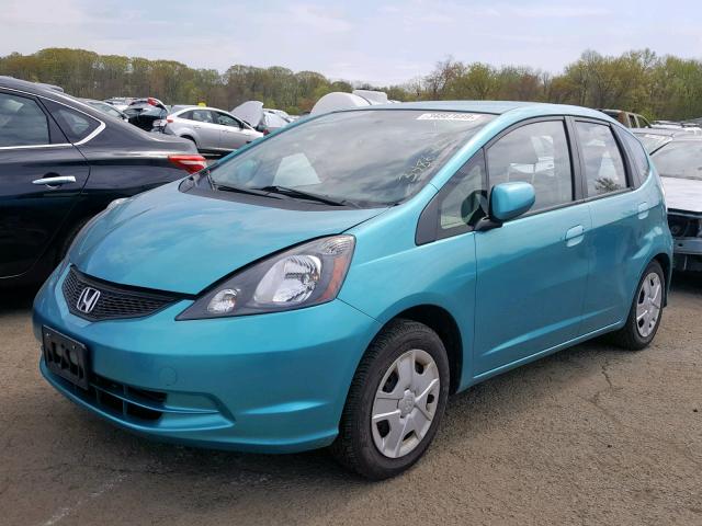 JHMGE8H33CC018880 - 2012 HONDA FIT TEAL photo 2