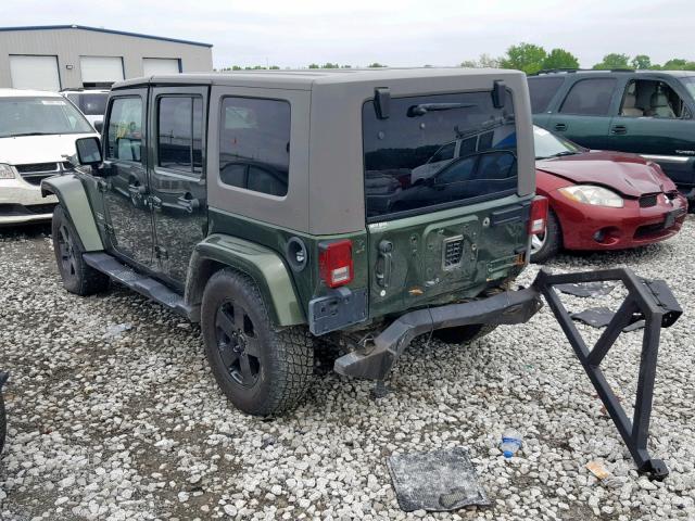 1J8GA59137L209562 - 2007 JEEP WRANGLER S GREEN photo 3