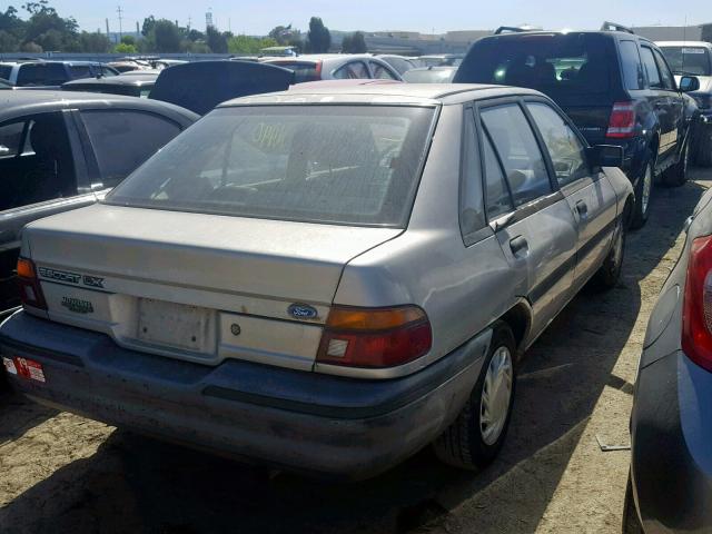 1FAPP14J4MW147465 - 1991 FORD ESCORT LX SILVER photo 4