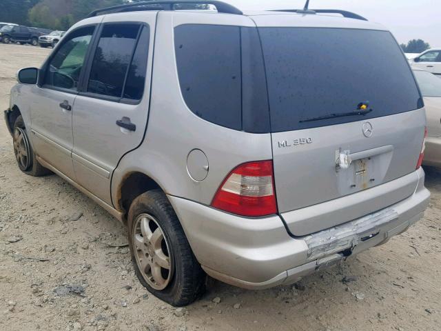 4JGAB57E74A495550 - 2004 MERCEDES-BENZ ML 350 GRAY photo 3