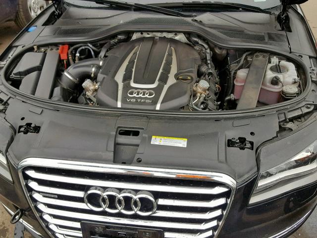 WAUR2AFD7EN007150 - 2014 AUDI A8 L QUATT BLACK photo 7