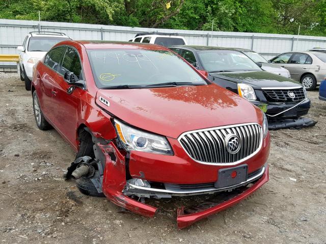 1G4GB5G32EF156143 - 2014 BUICK LACROSSE BURGUNDY photo 1