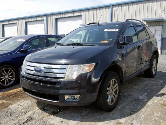 2FMDK48C87BB13376 - 2007 FORD EDGE SEL BLACK photo 2